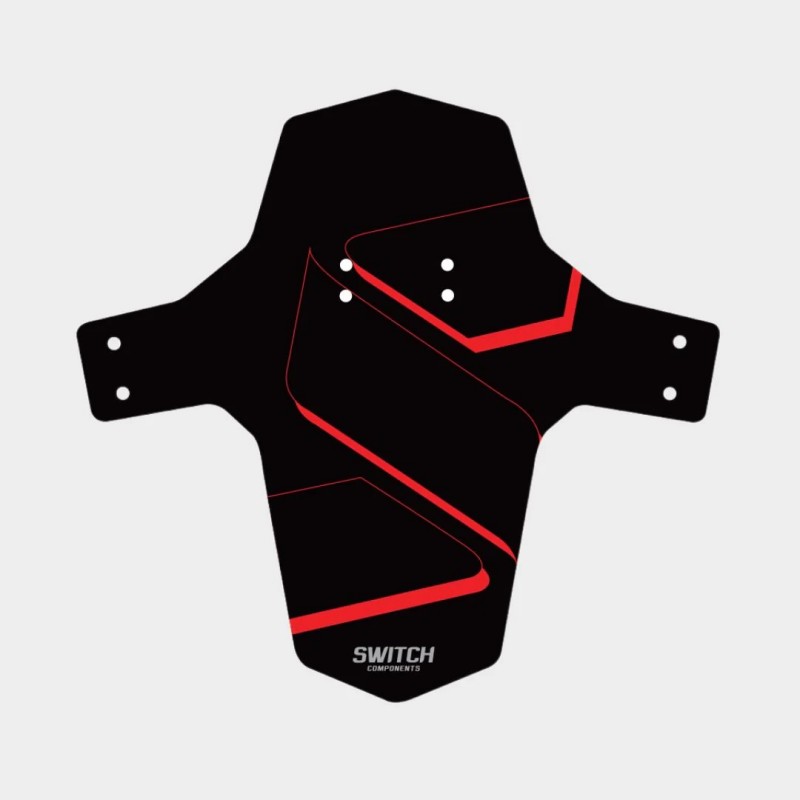 Blatnik Sprednji SWITCH MUDGUARD čr/rd