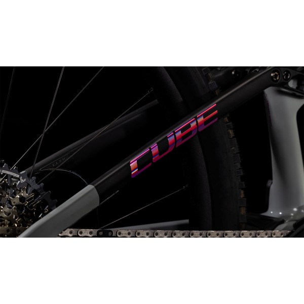 Električno gorsko Kolo CUBE AMS HYBRID ONE44 C:68X TM 400X swampgrey'n'purpleflex