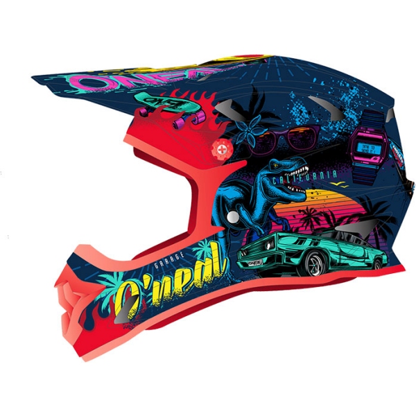 Kolesarska Čelada ONEAL SONUS KID REX multicolor