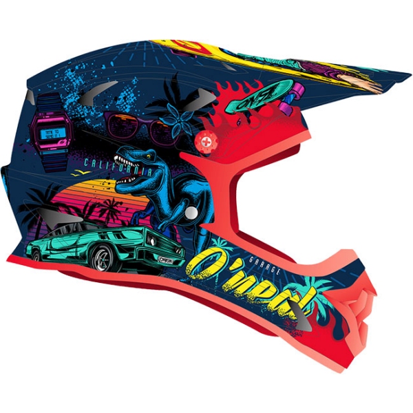 Kolesarska Čelada ONEAL SONUS KID REX multicolor