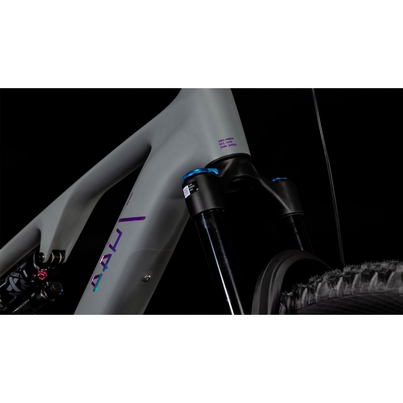 Električno gorsko Kolo CUBE AMS HYBRID ONE44 C:68X TM 400X swampgrey'n'purpleflex