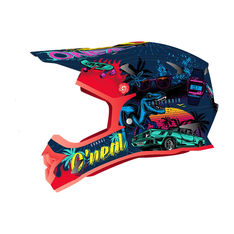 Kolesarska Čelada ONEAL SONUS KID REX multicolor