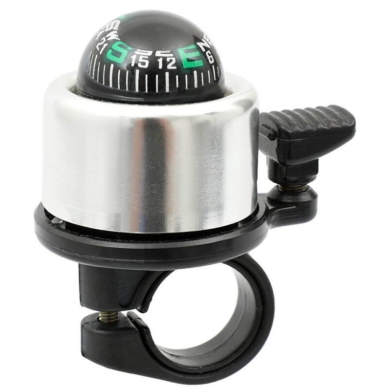 Zvonec KOMPAS črn/srebrn