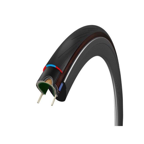 Cestni Plašč VITTORIA RIDEARMOR 700x30C 100TPI TLR TSS čr/bakrena