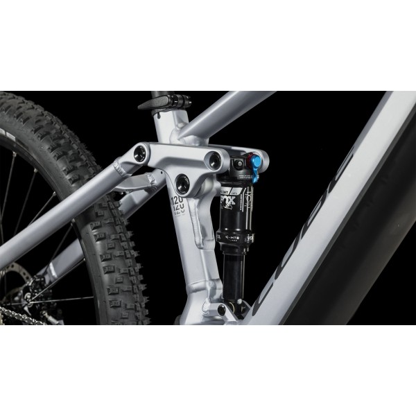 Električno gorsko Kolo CUBE STEREO HYBRID 120 RACE 750 polarsilver'n'black