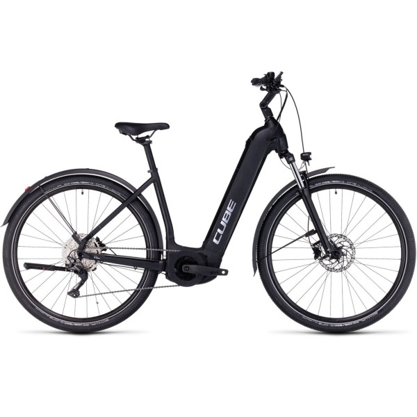Električno Kolo CUBE NURIDE HYBRID PRO 625 2024 Easy Entry Black'n'metal