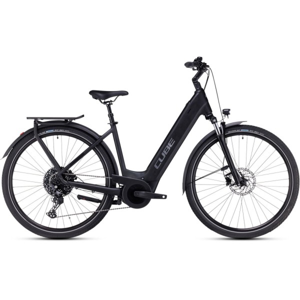 Električno Kolo CUBE TOURING HYBRID PRO 625 2024 Easy Entry black'n'metal