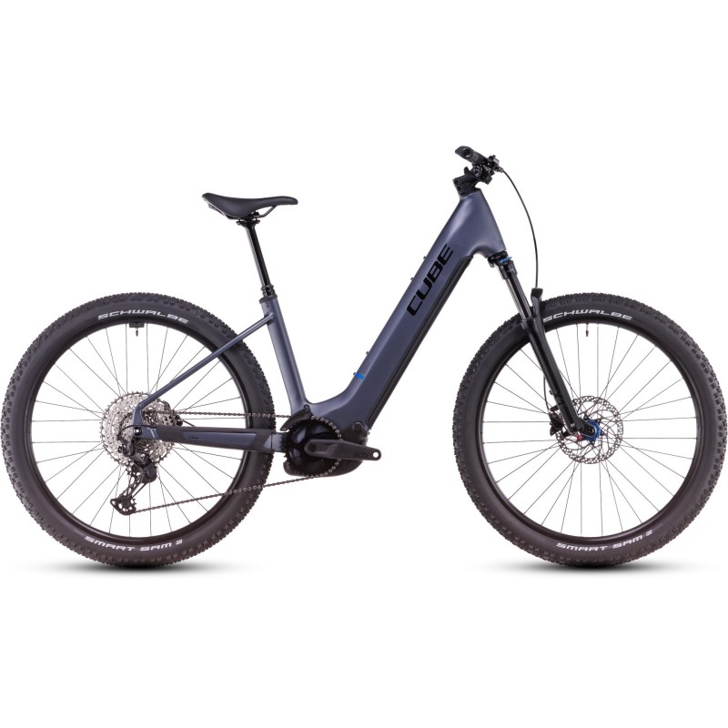 Električno Gorsko Kolo CUBE REACTION HYBRID PRO 800 EasyEntry 2025 metalicgrey'n'black