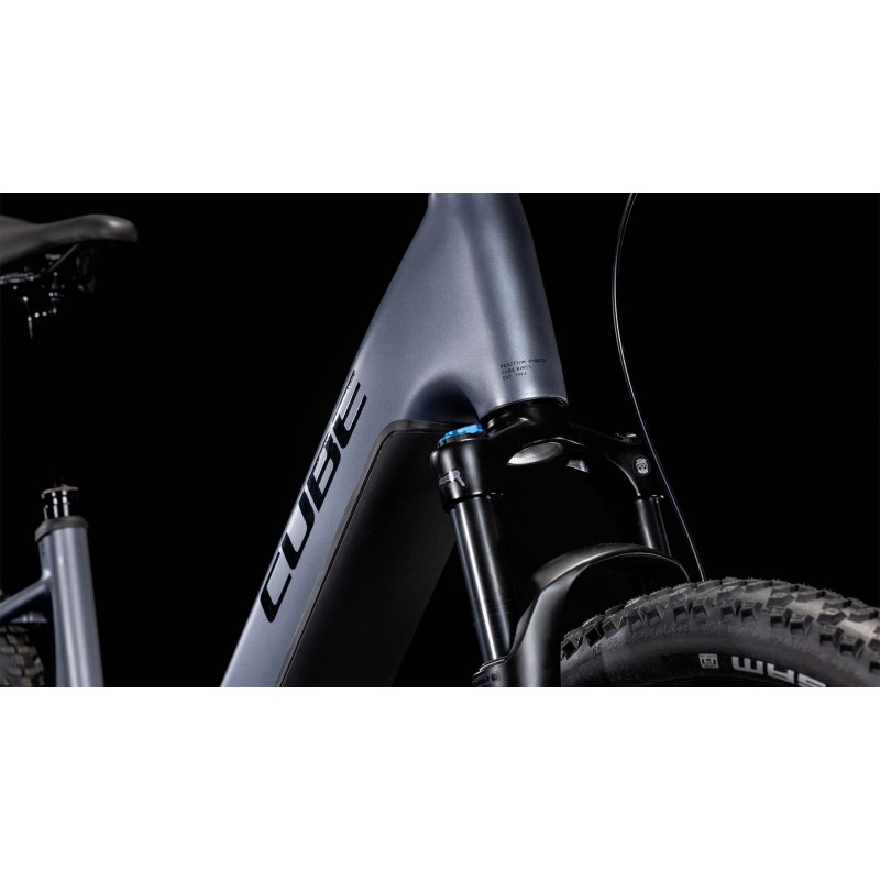Električno Gorsko Kolo CUBE REACTION HYBRID PRO 800 EasyEntry 2025 metalicgrey'n'black