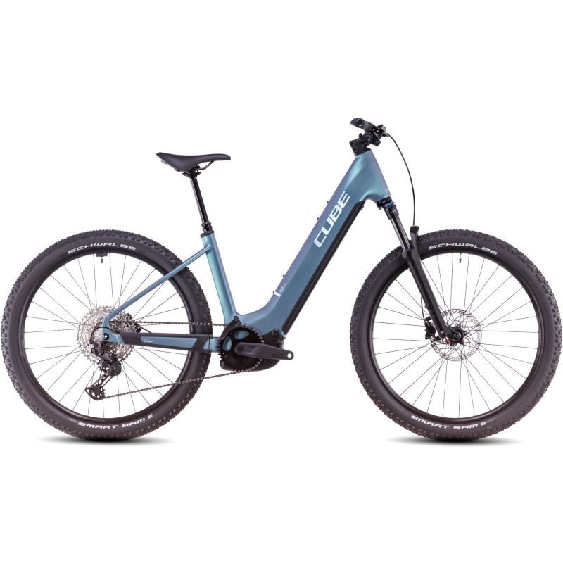Električno Gorsko Kolo CUBE REACTION HYBRID PRO 600 EasyEntry 2025 smaragdgrey'n'prism