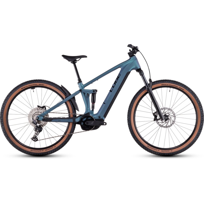 Električno Gorsko Kolo CUBE STEREO HYBRID ONE22 RACE 800 2025 smaragdgrey'n'black