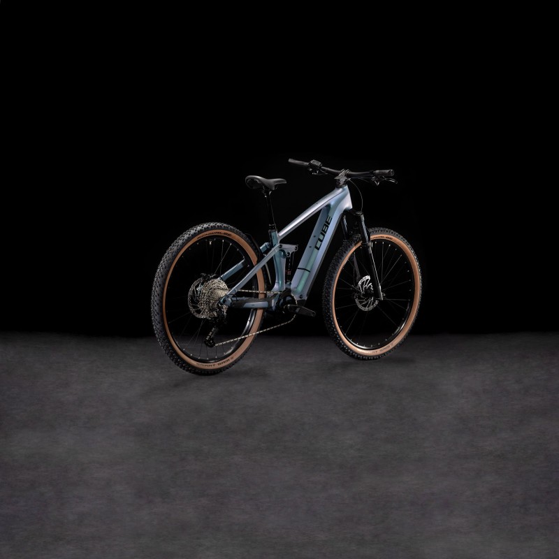 Električno Gorsko Kolo CUBE STEREO HYBRID ONE22 RACE 800 2025 smaragdgrey'n'black