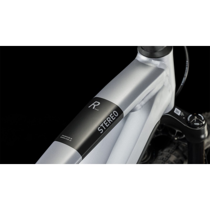 Električno gorsko Kolo CUBE STEREO HYBRID 120 RACE 750 polarsilver'n'black