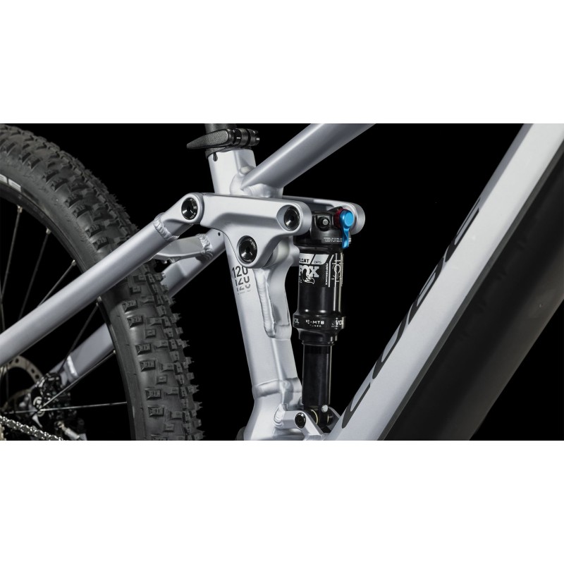 Električno gorsko Kolo CUBE STEREO HYBRID 120 RACE 750 polarsilver'n'black