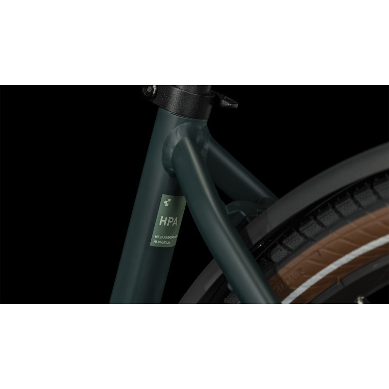 Električno Kolo CUBE TOURING HYBRID ONE 625 2024 Easy Entry Darkgreen'n'green