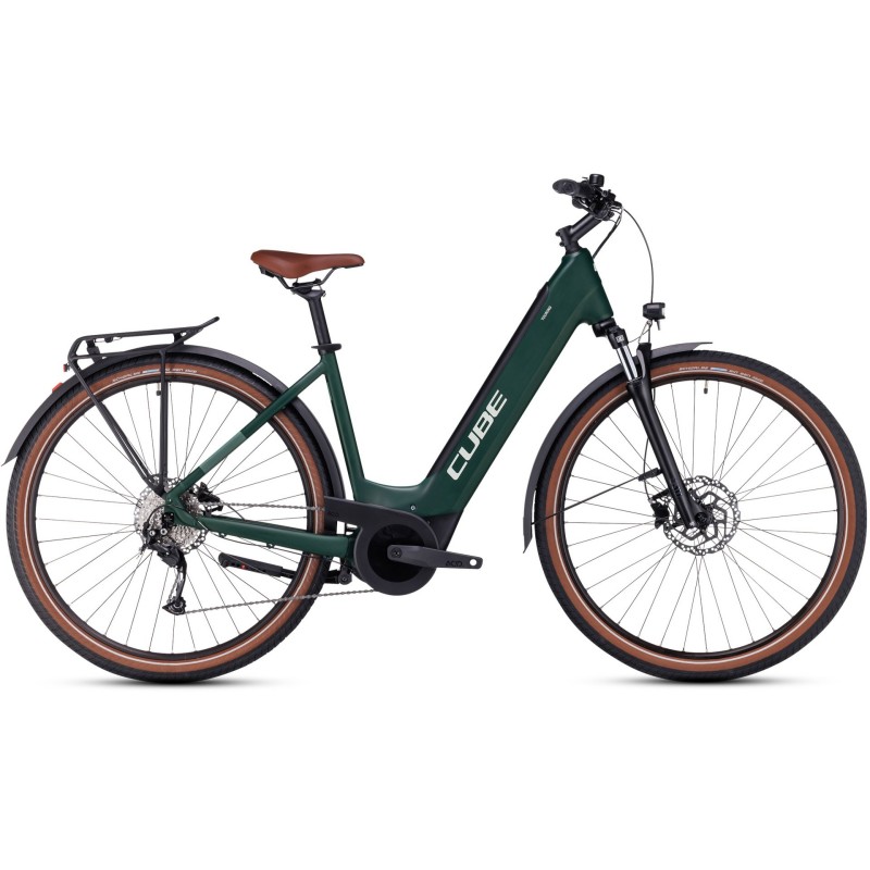 Električno Kolo CUBE TOURING HYBRID ONE 625 2024 Easy Entry Darkgreen'n'green